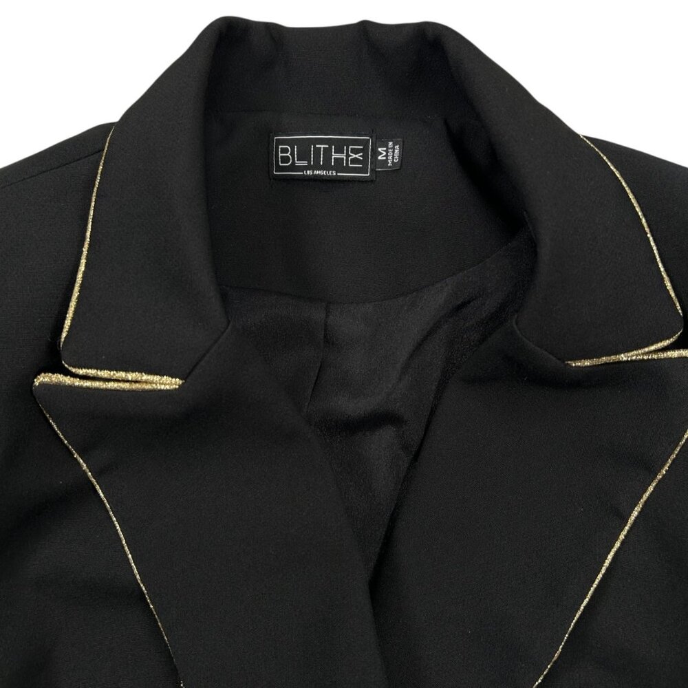 Blithe Los Angeles Medium Blazer Gold Formal Part… - image 2